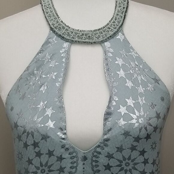 KIMCHI BLUE CORELLA BEADED NECK MINI DRESS - Picture 5 of 10